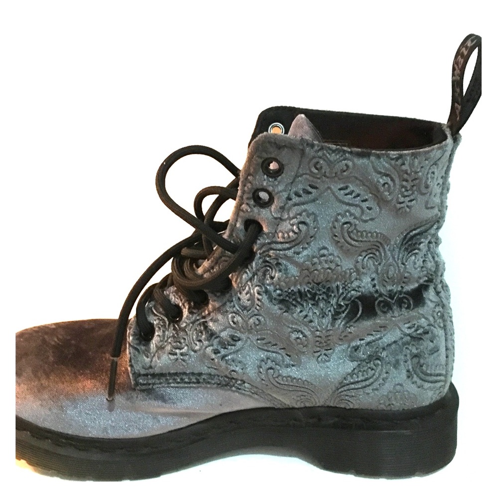 Dr Martens 1460 Brocade Embossed Velvet Boots